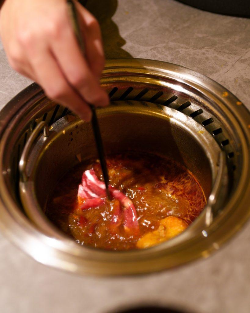 Hotpot mit Rauchabzug